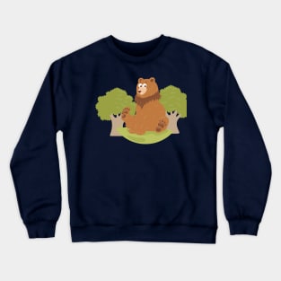 Bear hand Drawn Illustration Crewneck Sweatshirt